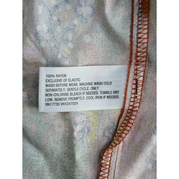 Latino Heritage Month Dress Girls XL (14) Orange Mini Floral Smocked Target NWT - Picture 7 of 8